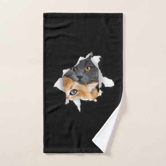Sweet Kitten Couple | Funny Cat Lover Gift Handdoek (Handdoek)