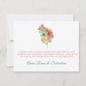 ** Sweet Kitten Pastel Baby shower Bedankt (Achterkant)