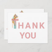 ** Sweet Kitten Pastel Baby shower Bedankt (Voorkant / Achterkant)