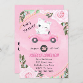 Sweet Kitten  Roze Baby shower van de auto-industr