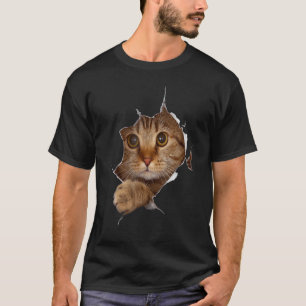 Sweet Kitten Torn Cloth Cat Owner Cat Lady T-shirt