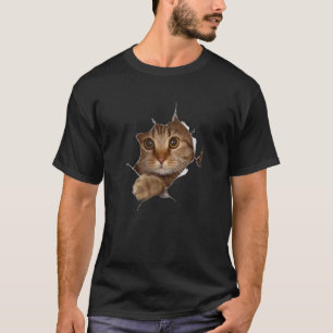 Sweet Kitten Torn Cloth - Funny Cat Lover Cat Owne T-shirt