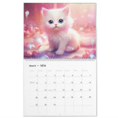 Sweet Kitten Twee pagina grote kalender (Mar 2026)