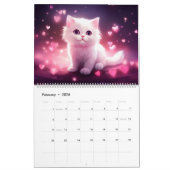 Sweet Kitten Twee pagina grote kalender (Feb 2026)