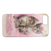 Sweet Kittens in Tiaras en Roze Sparkly Tutu Case-Mate iPhone Case (Achterkant (Horizontaal))