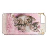 Sweet Kittens in Tiaras en Roze Sparkly Tutu Case-Mate iPhone Case (Achterkant (Horizontaal))