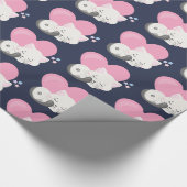 Sweet Kitty Cat Slapen met een groot hart achterin Cadeaupapier (Hoek)