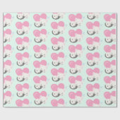 Sweet Kitty Cat Slapen met een groot hart achterin Cadeaupapier (Vlak)