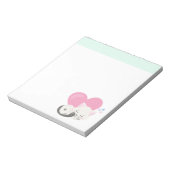 Sweet Kitty Cat Slapen met een groot hart achterin Notitieblok (Linkerzijde)