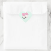Sweet Kitty Cat Slapen met een groot hart achterin Sticker (Tas)