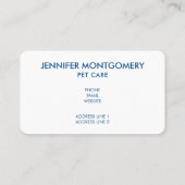 Sweet Kitty Cat Slapen met een groot hart achterin Visitekaartje (Achterkant)