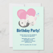 Sweet Kitty Cat Slapen met een grote hartdag Kaart (Voorkant)