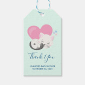 Sweet Kitty Cat Slapen met een hart Cadeaulabel (Voorkant)