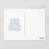 Sweet Kitty Cat Slapen met een hart Dank je Briefkaart (Achterkant)