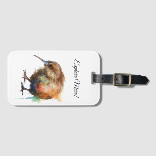 Sweet Kiwi, custom Bagagelabel (Voorkant (horizontaal))