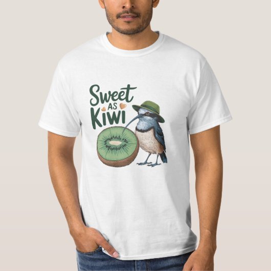 Sweet kiwi grappig kiwi ontwerp t-shirt (Voorkant)