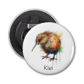 Sweet Kiwi, op maat Button Flesopener (Voorkant)