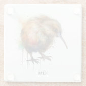 Sweet Kiwi, op maat Glazen Onderzetter (Achterkant)