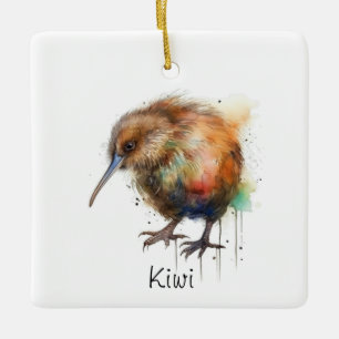 Sweet Kiwi, op maat Keramisch Ornament