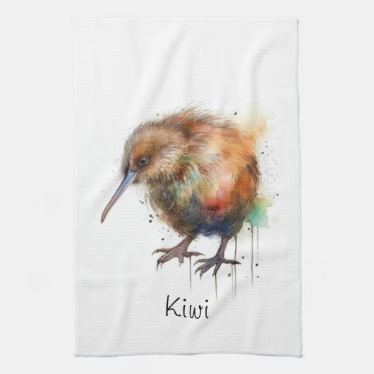 Sweet Kiwi, op maat Theedoek (Verticaal)