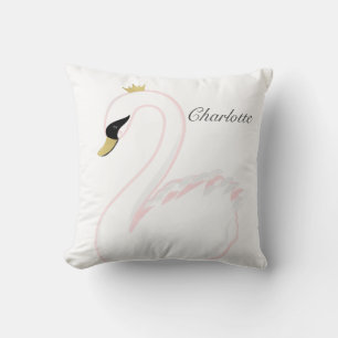 Sweet Klassieke Swan Pillow met Gold Accents Kussen