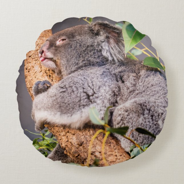 Sweet kleine koala rond kussen (Voorkant)
