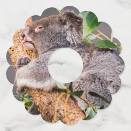 Sweet kleine koala wijnglaslabel