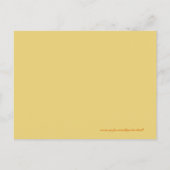 Sweet kleine pompoHerfst Baby shower Uitnodiging Briefkaart (Achterkant)