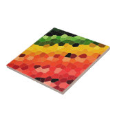 Sweet Kleurrijke Honingraat Patroon Mozaïek - Rege Tegeltje (Zijkant)