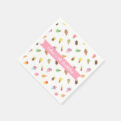 Sweet Kleurrijke Ice Cream Patroon Verjaardagsfees Servetten (Hoek)