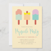 Sweet Kleurrijke Popsicle Party Zomer Verjaardag Kaart (Voorkant)