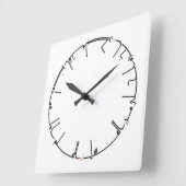 Sweet Knowledge Arabisch Calligrafie Vierkante Klok (Hoek)