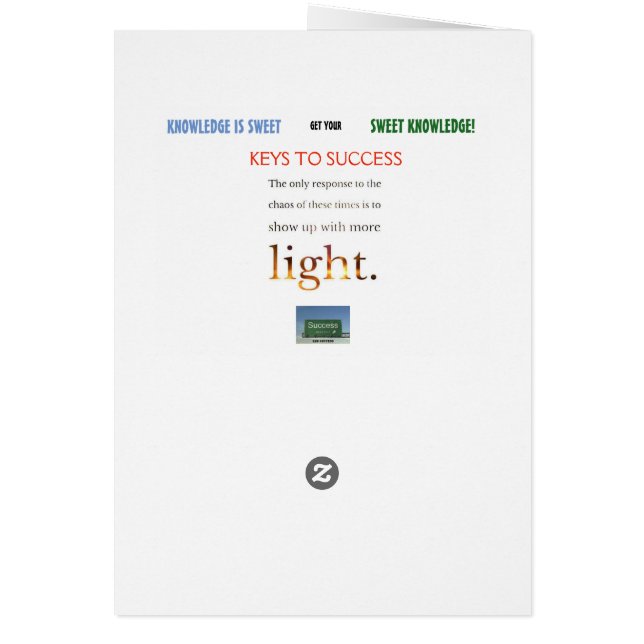 SWEET KNOWLEDGE-KAART #4 (Achterkant)