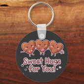Sweet Knuffels voor jou - Schattigee Valentijn's D Sleutelhanger (Voorkant)