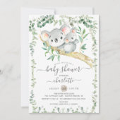 Sweet Koala Beer Baby shower Kaart (Voorkant)