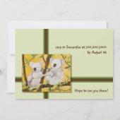 Sweet Koalas Kids Birthday Party Kaart (Achterkant)