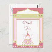 Sweet-koetsfeest bedankt je briefkaart (Voorkant / Achterkant)