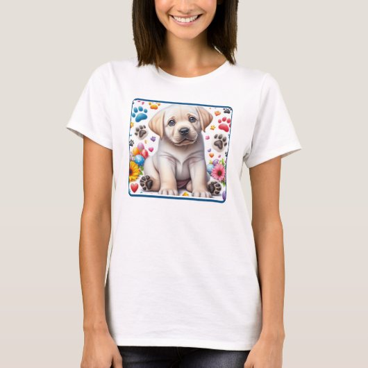 Sweet Lab Puppy T-shirt (Voorkant)
