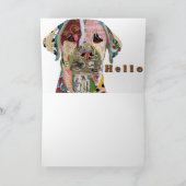 Sweet Labrador Retriever Dog Wenskaart Kaart (Binnen)