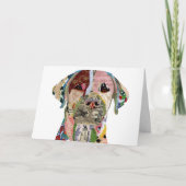 Sweet Labrador Retriever Dog Wenskaart Kaart (Voorkant)