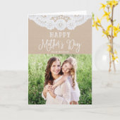 Sweet Lace | Moederdag Foto-Wenskaart Kaart (Gele Bloem)