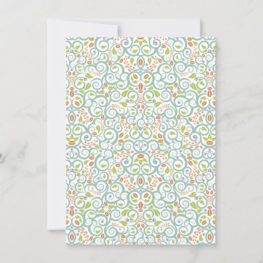 Sweet Lacy Teacup Baby shower Genderneutraal Kaart (Achterkant)