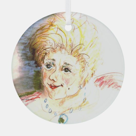 Sweet Lady Glas Ornament (Voorkant)