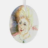 Sweet Lady Glas Ornament (Voorkant Rechts)