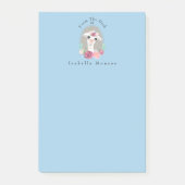 Sweet Lady Llama met Rozen Post-it® Notes (Voorkant)