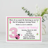 Sweet Ladybug Drie Kaart (Staand voorkant)