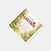 Sweet Ladybug Spring Baby Shower Servet (Hoek)