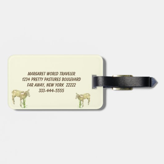 Sweet Lamb-Bagagelabel Bagagelabel (Achterkant horizontaal)
