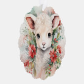 Sweet Lamb Gift Label Kerstboom Ornament (Rechts)