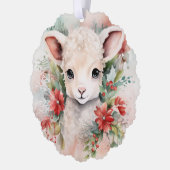 Sweet Lamb Gift Label Kerstboom Ornament (Links)